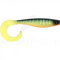 Leurre souple HYPERLASTICS Curlyminn round jig head 6 14g Mat tiger