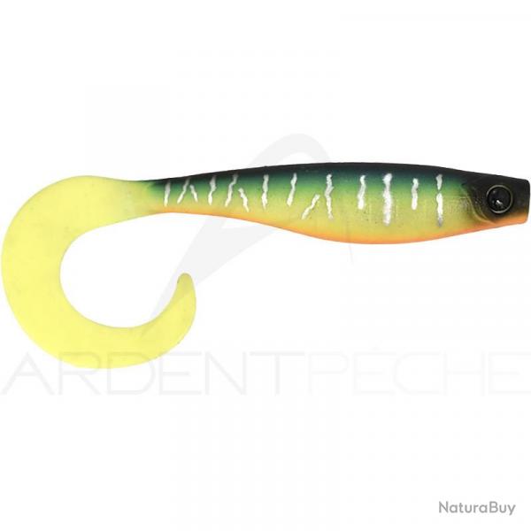 Leurre souple HYPERLASTICS Curlyminn round jig head 6 14g Mat tiger