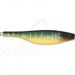Leurre souple HYPERLASTICS Dartspin round jig head 3.5 7g Mat tiger/Chartreuse