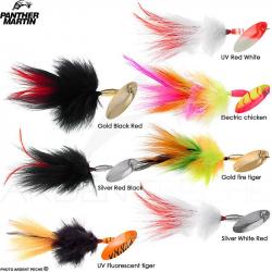 Cuiller tournante PANTHER MARTIN Muskie marabuck PMMK 26.7cm UV Fluorescent tiger