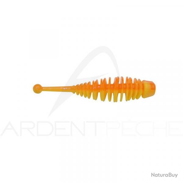Leurre souple BERKLEY Powerbait power naiad 70 Fluo orange/Sunshine yellow