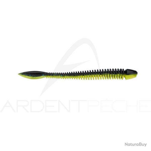 Leurre souple BERKLEY Powerbait power flail 70 Black/Sunshine yellow
