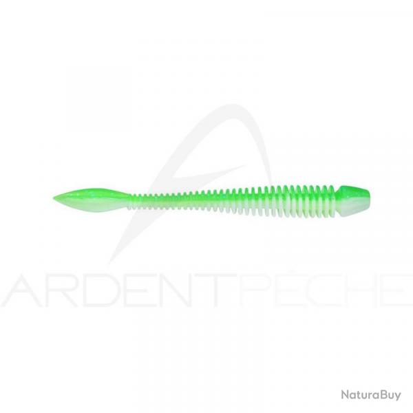 Leurre souple BERKLEY Powerbait power flail 70 Spring green/White