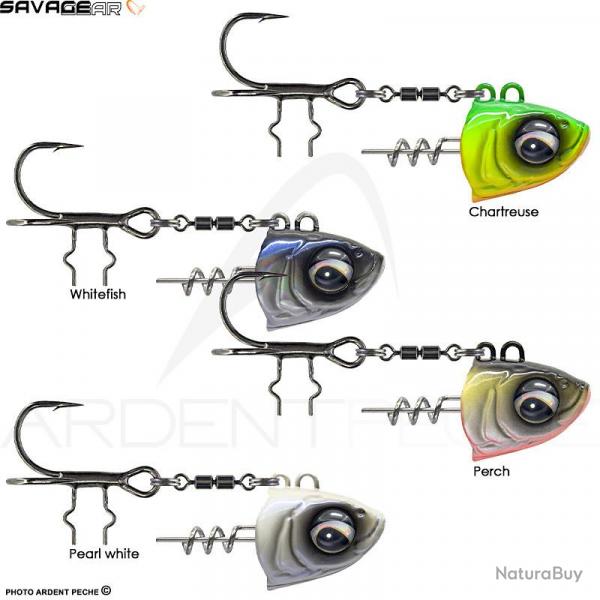 Tte plombe SAVAGE GEAR Monster vertical Chartreuse 80g H1/0