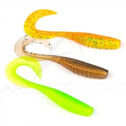 Pack de 3 leurres souples MEGABASS X Layer curly 5