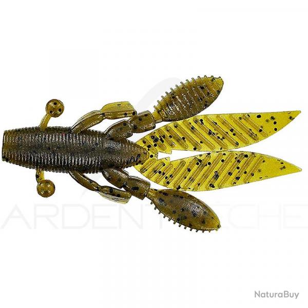 Leurre souple GARY YAMAMOTO Flappin hog 3.75 297 Green pumpkin W/Large black flake