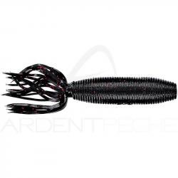 Leurre souple GARY YAMAMOTO Fat ika 4 51 Black W/Small red flake