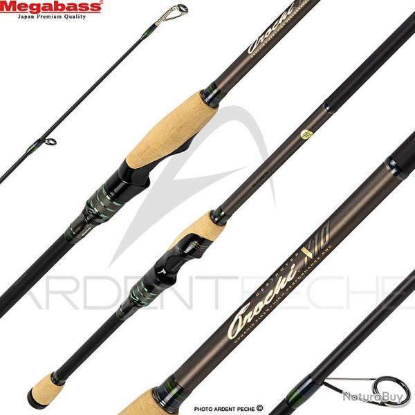 Canne spinning MEGABASS Orochi X10 F3 1/2 70 XTS Jadepython 2 brins