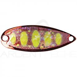 Cuiller ondulante FOREST Miu native abalone 4.2g 07 Red yellow perr mar