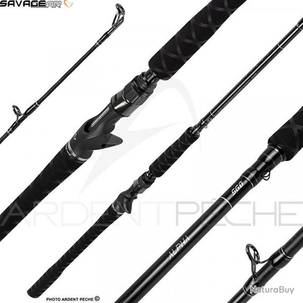 Canne casting SAVAGE GEAR Alpha SG8 Monster bait 2.46m / 42-140g