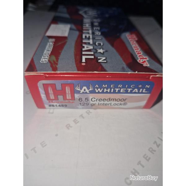 HORNADY WHITEWAIL 129gr en 6.5 creedmoor