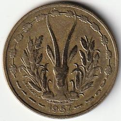 Pièce de Monnaie AFRIQUE OCCIDENTALE FRANÇAISE - TOGO 25 Francs 1957 Paris