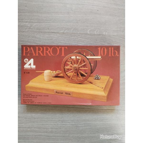 Canon Parrot , guerre de scession , 1 : 35 me, bois et mtal