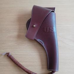 Holster en cuir US pour Colt M1909 ou M1917