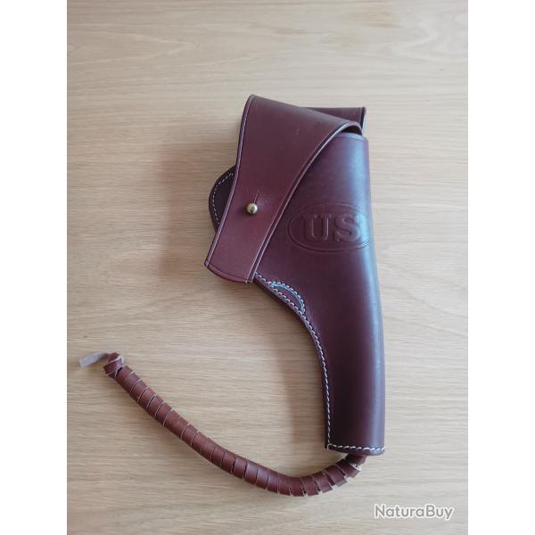 Holster en cuir US pour Colt M1909 ou M1917