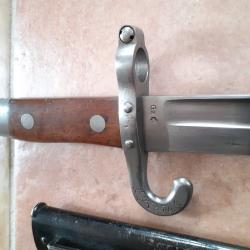Rare baïonnette d'essai 1885 Autriche