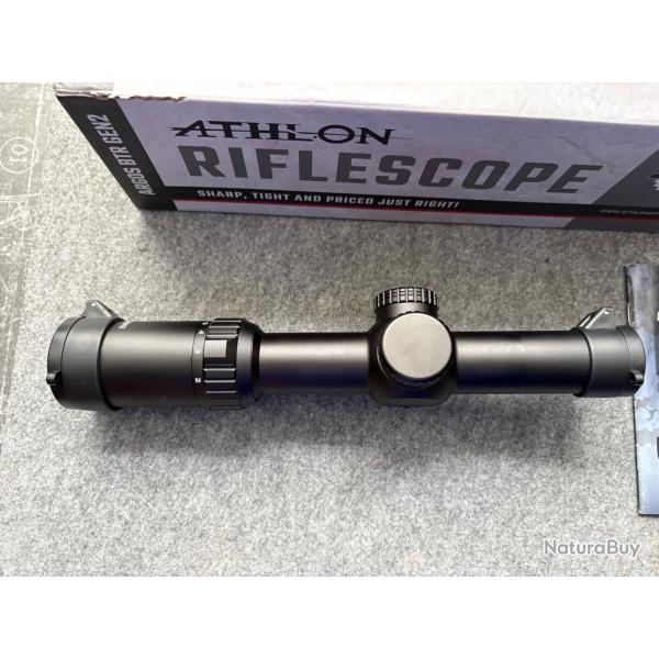 Lunette LPVO Athlon Argos BTR Gen 2 1-8x24 SFP rticule illumin ATSR5