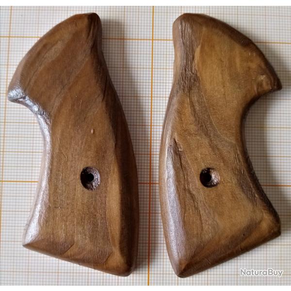 Plaquettes de crosse BOIS, neuves pour rvolver Rohm RG 59