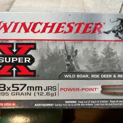 10x Balles 8x57 JRS Winchester SuperX Power-Point 12,6g 195grains