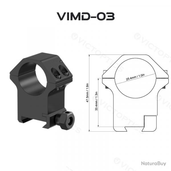 Vector Optics-- anneaux de montage en queue d'aronde 11Mm, -*VIMD-03 LIVRAISON GRATUITE