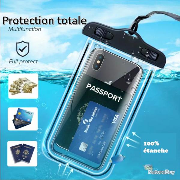 Coque de protection 100% tanche pour Tlphone  Portable  Pochette cran tactile
