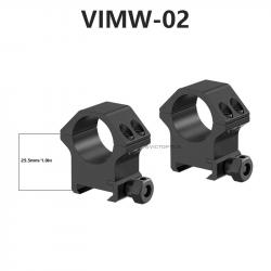 Vector Optics Anneaux de Portée, Faible, Moyenne, Haute, 25.4mm-*VIMW-02 LIVRAISON GRATUITE