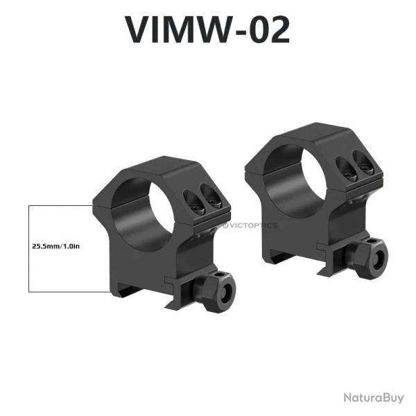 Vector Optics Anneaux de Porte, Faible, Moyenne, Haute, 25.4mm-*VIMW-02 LIVRAISON GRATUITE