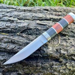 Couteau droit 16cm manche bicolore enchère