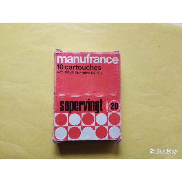 vielle boite cartouche  cal 20 manufrance complete pour collection