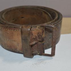 Ceinturon en cuir pour officier soldat Français WW1/WW2 Militaire 108 cm (22)