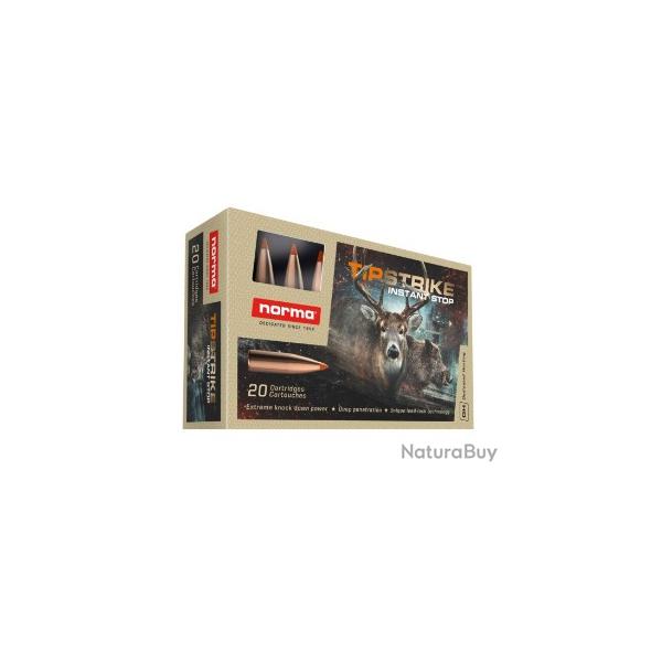 Munitions NORMA cal.9.3x74r tipstrike 255gr 16.5g par 20