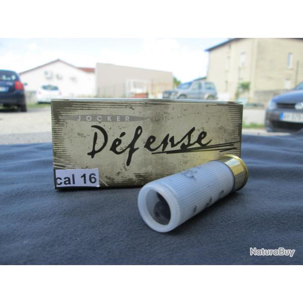 10 Cartouches de Dfense cal 16/67 Chevrotines Elastomere 10 grains