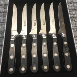 Coffret de 6 couteaux à steak « la fourmi »