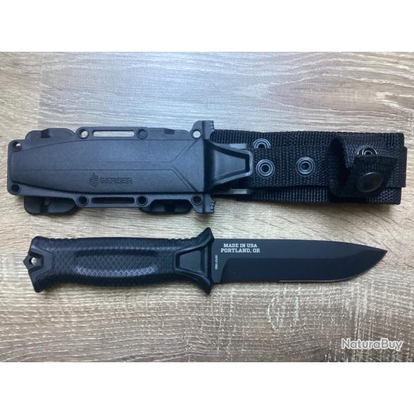 Couteau gerber strongarm noir neuf