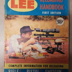LEE Reloading Handbook First Edition Manuel de rechargement Vintage