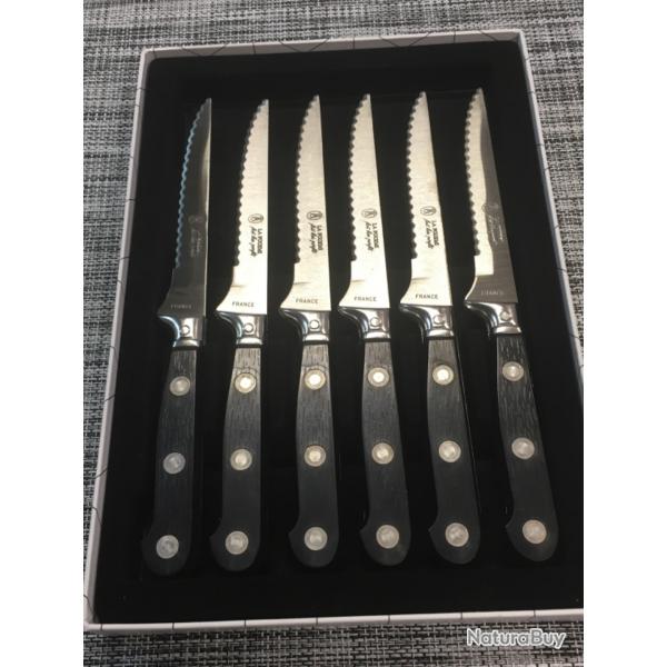 Coffret de 6 couteaux  steak la fourmi lames dentes