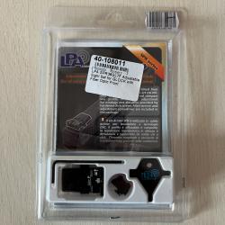 Ensemble hausse + guidon fibre optique LPA pour Glock