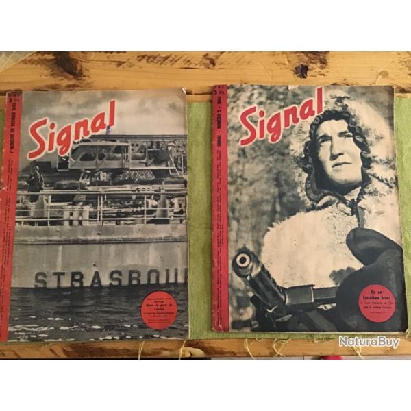 2 JOURNALES SIGNAL DE 1943 et 1944