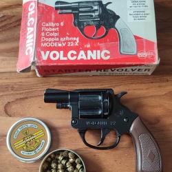 Petit révolver vintage de starter Volcanic Model V22 en 6mm flobert