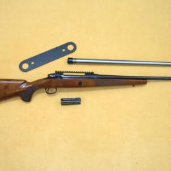 CARABINE SAVAGE 110 - pour GAUCHER - Cal 30-06 - à CHARGEUR +CANON CUSTOM SHILEN 22-250 +RAIL WARNE
