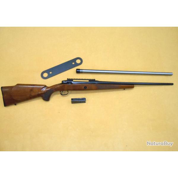 CARABINE SAVAGE 110 - pour GAUCHER - Cal 30-06 -  CHARGEUR +CANON CUSTOM SHILEN 22-250 +RAIL WARNE