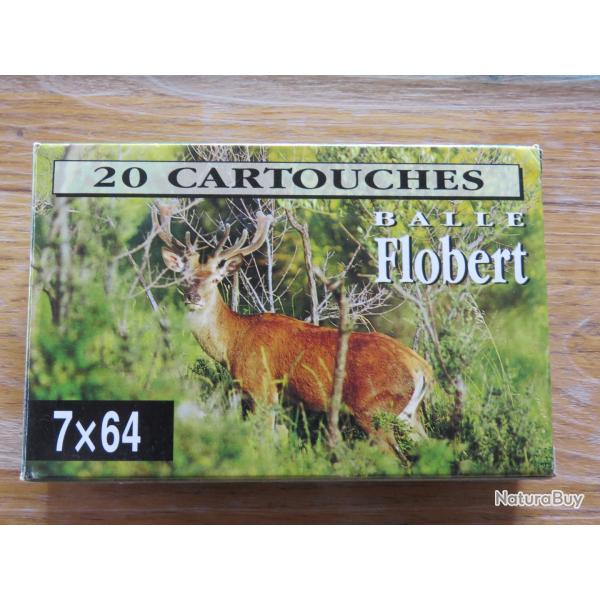 40 Cartouches de chasse 7x64 soft point 11,2g