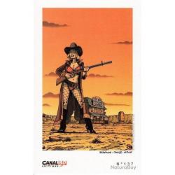 SUPERBE et très rare Pin up par BRREMAUD   SEXY GUN winchester  en format de 18 cm/ 29 cm.