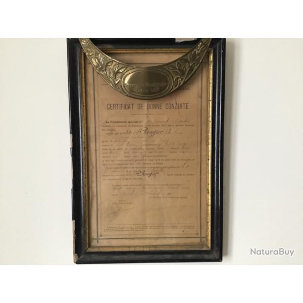 RARE CERTIFICAT DE BONNE CONDUITE DE SOLDAT DE 139 eme Rgiment d Infanterie de 1902
