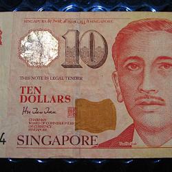 Asie Singapore billet de 10 dollars (sport) ttb