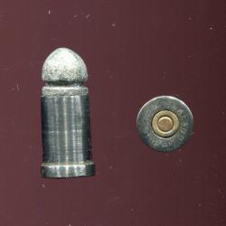 9 mm Galand - RARISSIME cartouche rechargeable brevetée GALAND - voir photo du catalogue GALAND 1878