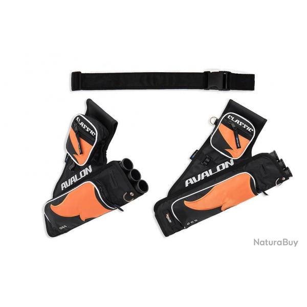 Carquois Avalon Classic Droitier (RH) Noir/Orange
