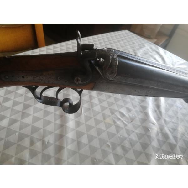 Fusil  chiens extrieurs style lefaucheux