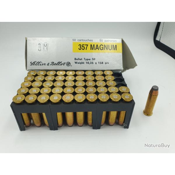 48 MUNITIONS SELLIER BELLOT - 357MAG - 158GRS - SP