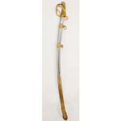 SABRE D'OFFICIER SUPERIEUR DE CAVALERIE LEGERE SUPERBE LAME DORÉE VERS 1815 - FRANCE RESTAURATION Co